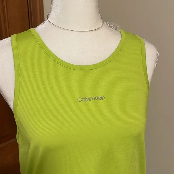 Calvin Klein Neon Green Tank Top - Picture 1 of 4